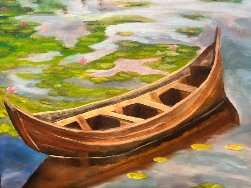 Lily Retreat by artist Cynthia Playfair